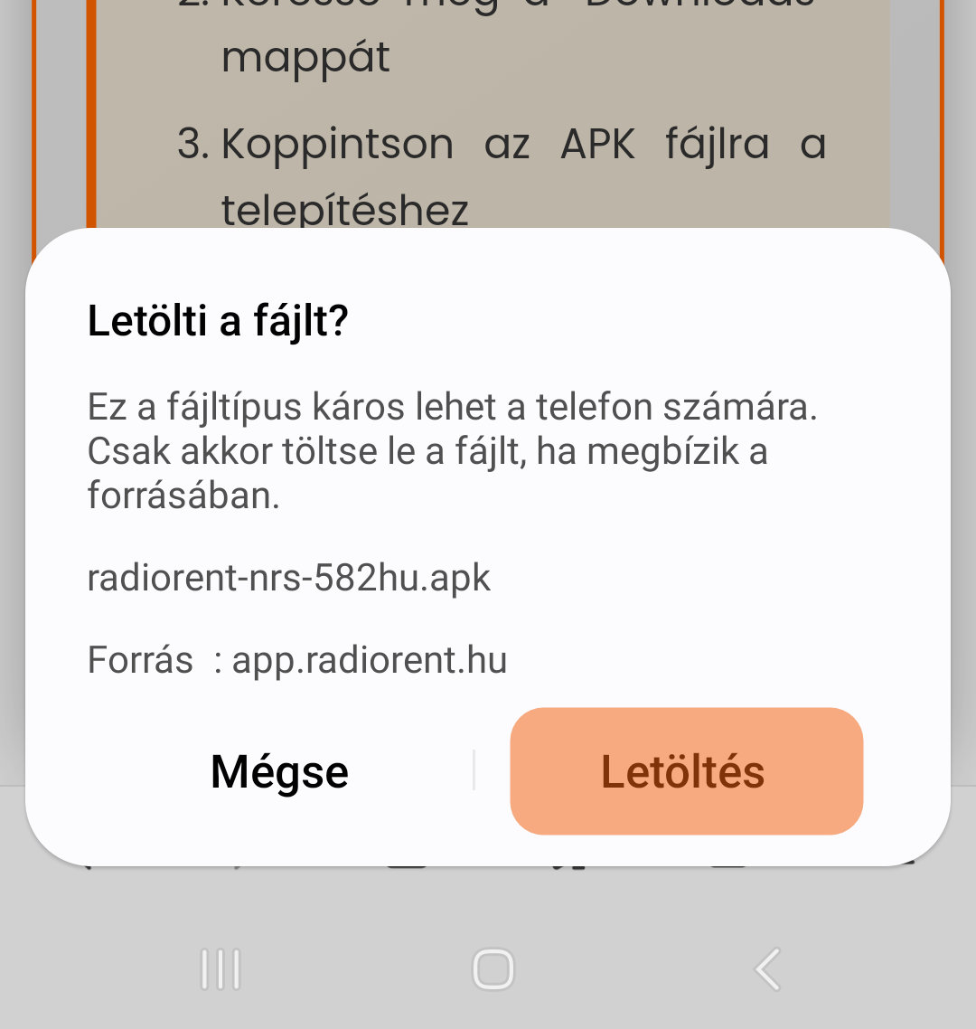 Letöltések mappa